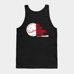 Eat Sleep Baseball Repeat Tank Top